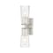 Z-Lite Titus 2 Light Wall Sconce, 4.5in. W x 17.5in. H, Brushed Nickel 826-2S-BN - alternate 1